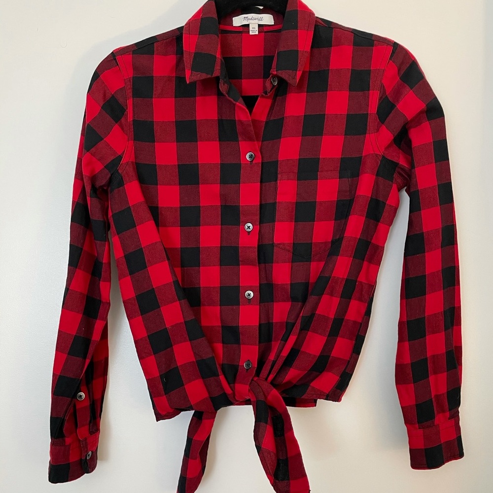 Madewell Buffalo Print Button Down